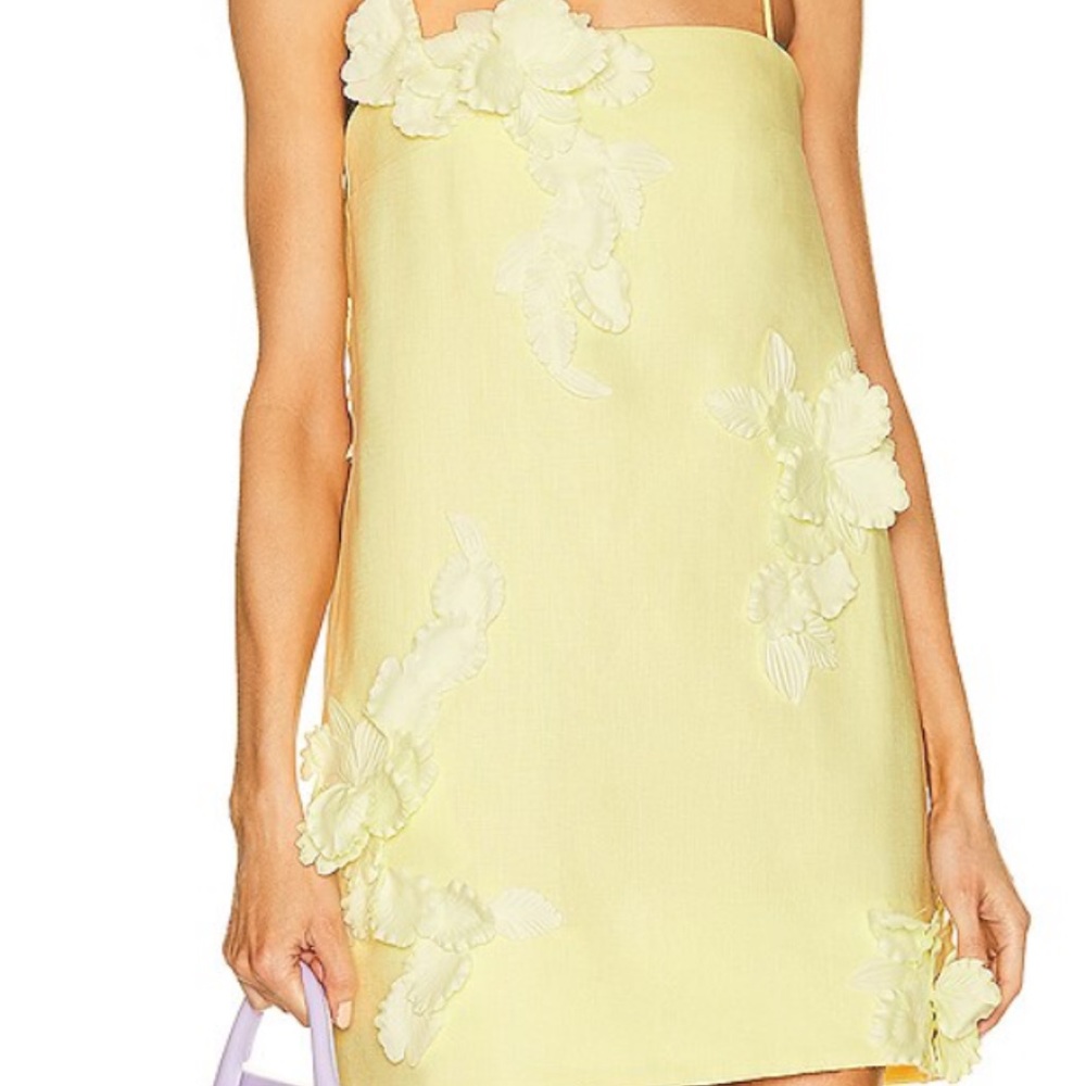 Zimmerman High Tide Lift Off Flower Mini Dress - yellow